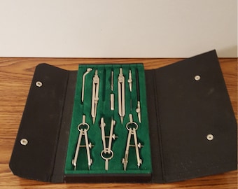 Vintage Lafayette F-13 Drafting Tools, Student, Architecture, Engineering, Drawing, Crafting