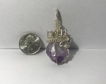 Ametrine crystal Crown Wrap Pendant