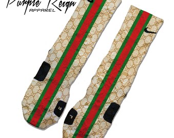 Custom Nike Elite "Gucci Foamposite" Socks