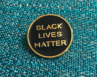 Large size Black Lives Matter Lapel Pin 1".
