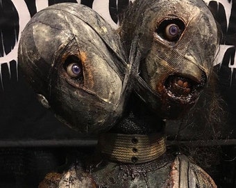 Creepy Halloween Prop "Siamese Pet"