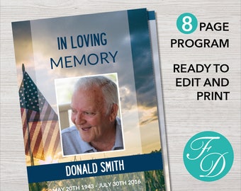 printable obituary template