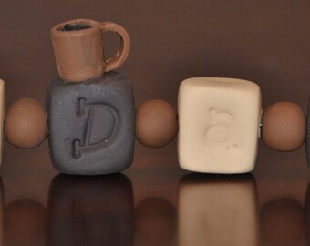 Clay Coffee Dad Sign - #1 Dad Sign - Fathers Day Gift - Coffee Loving Dad