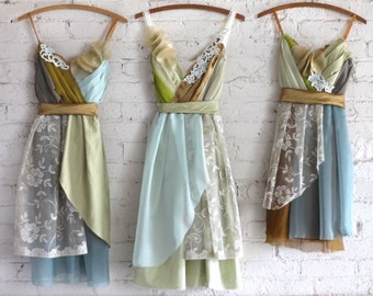 Custom Woodland Fairy Bridesmaids Dresses