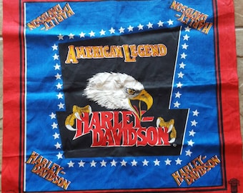 Harley Davidson / American Legend / Unfinished Square / 20-1/2 X 20-1/2 / Bandanna / Sewing Square / Scarf / Head Ware / Handkerchief