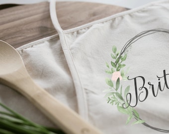 Personalized Apron | Kitchen Apron | Custom Apron | Full Kitchen Apron | Custom Monogram Apron | Vintage Apron | Cotton Canvas Full Apron
