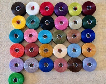 Superlon Tex 45 Thread, S-lon Thread, Size D .11MM/ 78 Yard Bobbin For Beading, Beadweaving, Jewelry Making, Sewing, Weaving & Embellishment