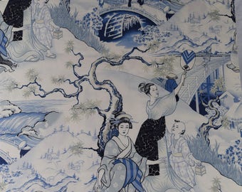Four Seasons Blue Alexander Henry Cotton Fabric