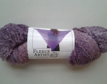 Triangles within triangles shawl kit, purple in color