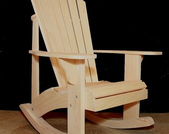 Folding Adirondack Chair Plans DWG files for CNC machines