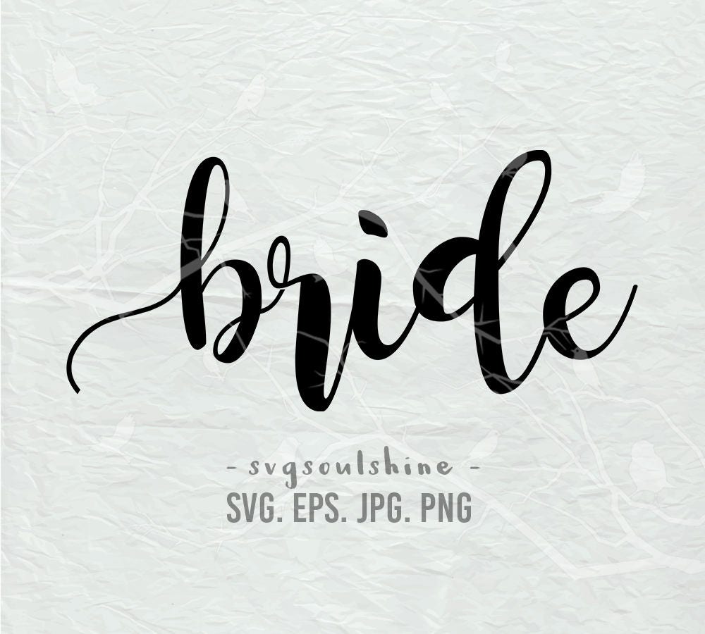 Download Bride SVG File Silhouette Wedding Cut File Cricut Clipart