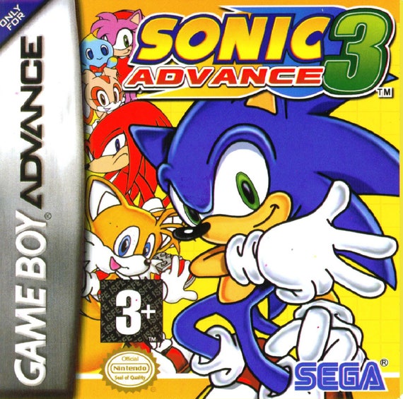 Game Boy Advance Sonic Advance 3 Repo Box and Insert NO Game