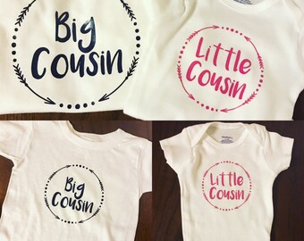 Little cousin big cousin set //Child tops