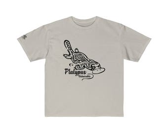 Youth Retail Fit Tee Platypus Black Print