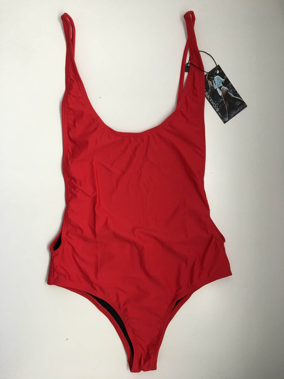 Medium Red Brazilian Bikini Baywatch One Piece Cheeky