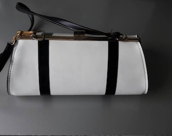 Black and White Vintage Handbag Clutch
