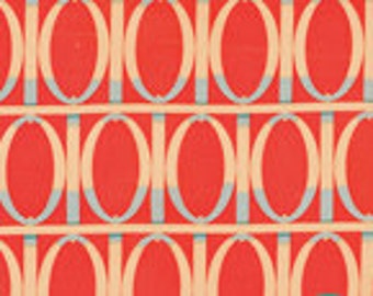 Martha Negley Sale Fabric Farmington Gate in Red for Rowan Fabrics Half Yard