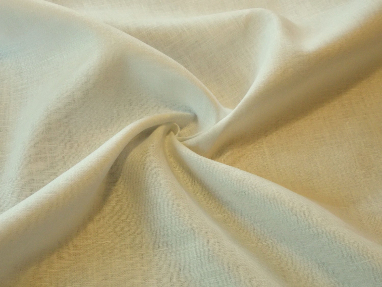 Mediumweight Ivory Linen fabric by the yard