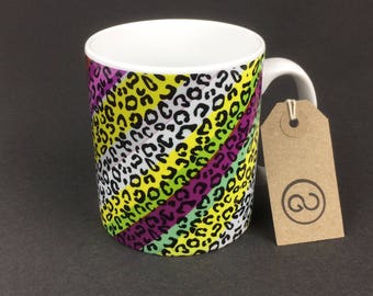 Beautiful, stylish and utterly unique 'CAMO' ceramic coffee mug. By The Good Continuation Design Company.