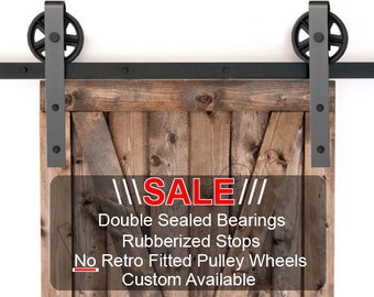 Barn Door Hardware Kit - Spoked Wheel Barn Door- Bearing Barn Door - Custom Barn Door Hardware - Barn Door - Quality Barn Door