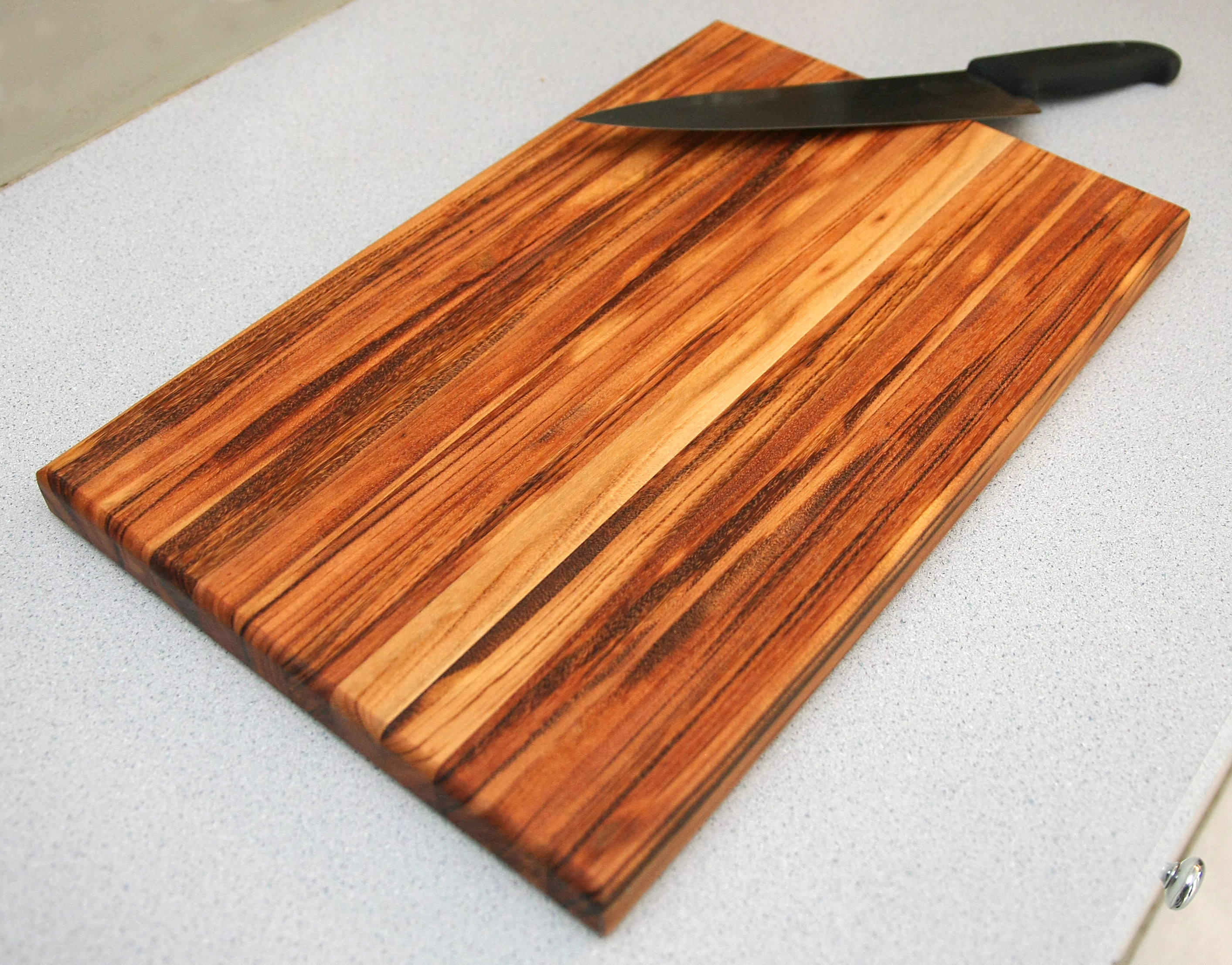 Exotic Wood Cutting Boards Handmade Chef gift Tiger Wood