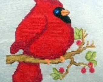SALE CM Designs Mr Redbird Cross Stitch Pattern