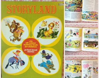 1970s 'Storyland' Compilation of 40 children's Stories / Poems beautiful illustrations