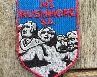 Mount Rushmore South Dakota Vintage Souvenir Travel Patch from Voyager