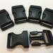 5 Quick Release Black Buckles For 1 Inch Webbing
