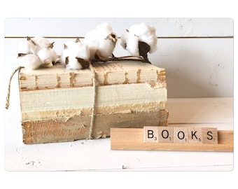 Deconstructed book stack