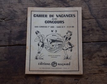 Old blank writing year 1952 holiday book