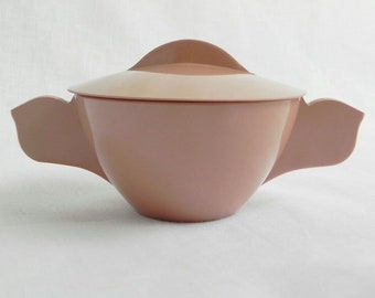 Mauve Laguna Melmac sugar bowl