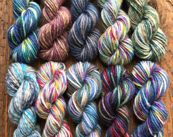 Regia Sock Yarn Mini Skein Set #3 -- 10 Mini Skeins/25 Yards Each