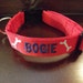 Custom Made Personalized Embroidered Dog Collar, Personalized Dog Collar with name and phone number, Custom Dog Collar,