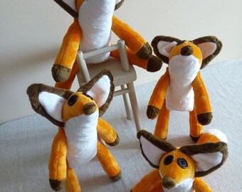 The Little Prince FOX The little fox Mr. Fox from animated cartoon original plush Little toy Fox plush Toys Little prince Fox