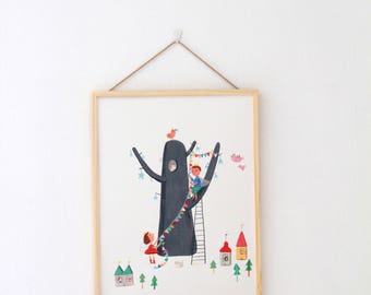 party BIG PRINT , home decor , wall art