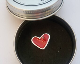 Pin red heart, Mothers day Gift