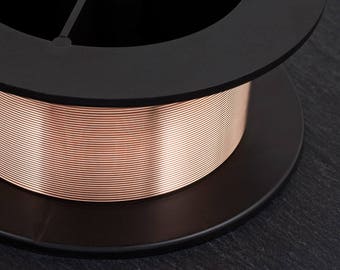 14K Rose Gold Filled Round Soft Wire - 14, 16, 18, 20, 22, 24, 26, 28 gauge - Sold by the Foot