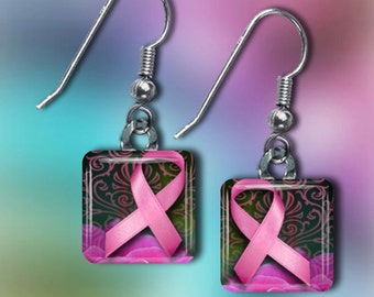 Breast Cancer Awareness Earrings(ECuBCR1.6)