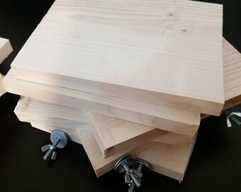 5 X Wood shelves (ledges) for chinchilla, degu, rabbit, parrot cage