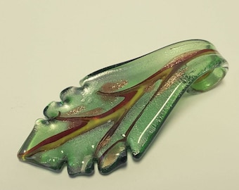 Glass Leaf Pendant