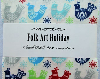 Moda Charm Pack ~ Folk Art Holiday