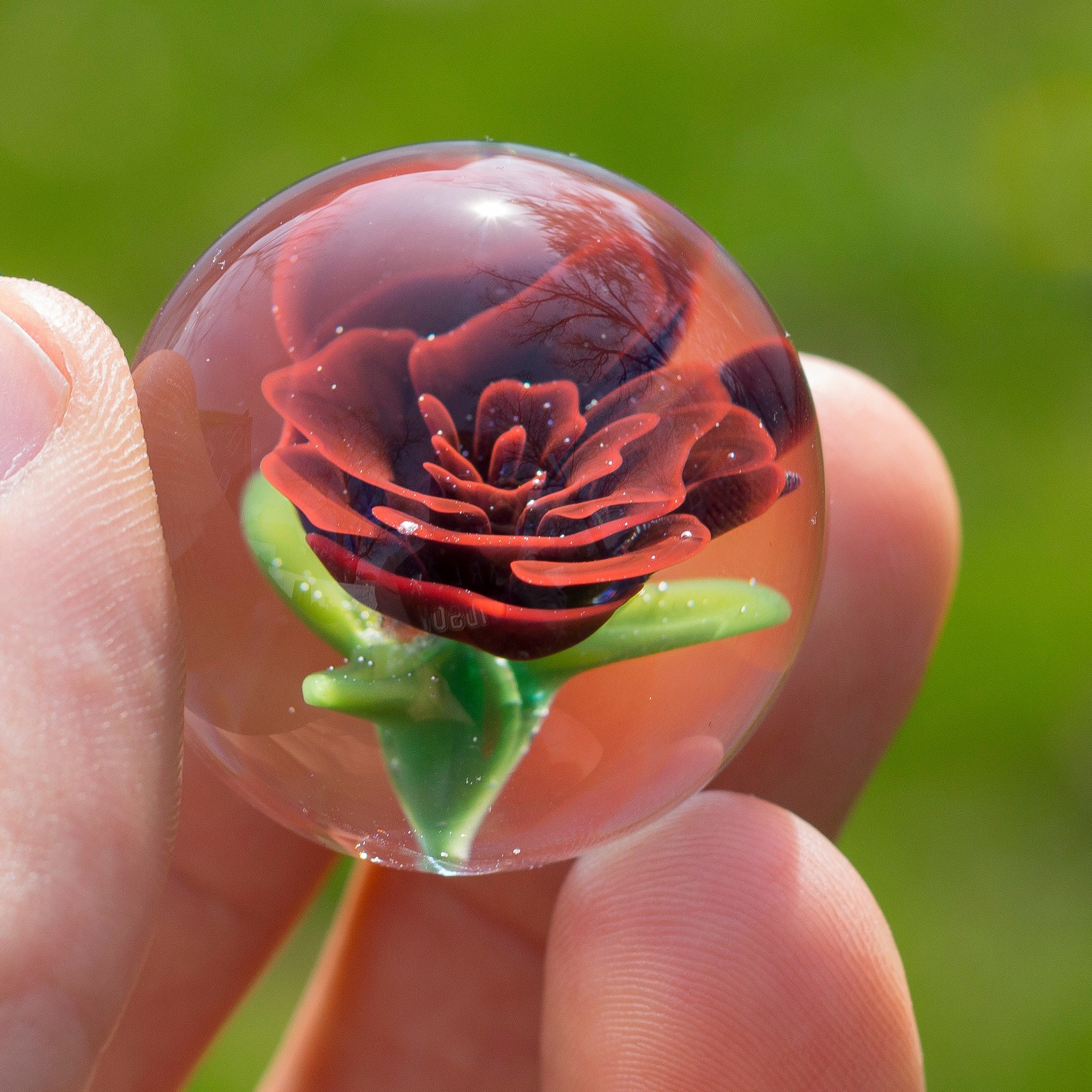 Glass Marbles Glass Flower Marble Marble Glass Blown