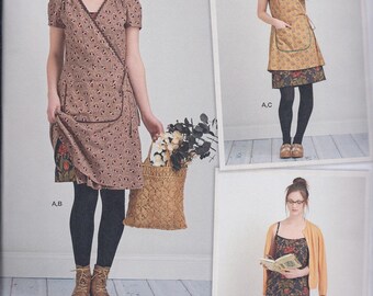 Simplicity 8186 Misses Dottie Angel Wrap Dress Tunic Slip UNCUT Sewing Pattern