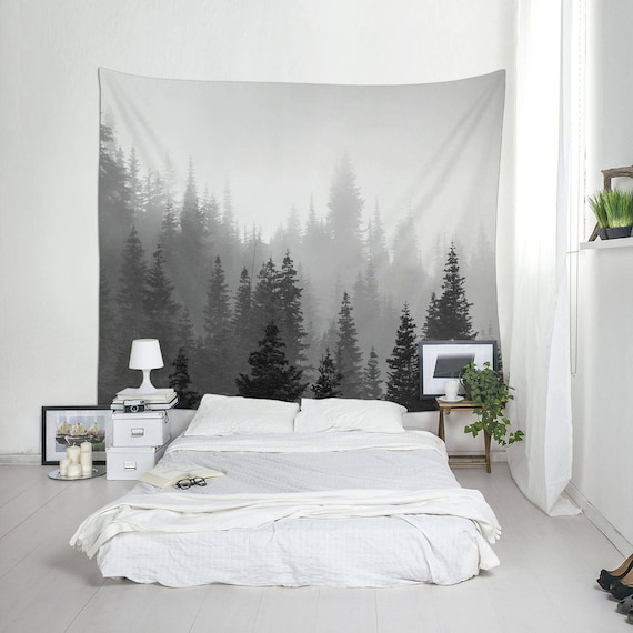 Tree Tapestry Black And White Landscape Photo Forest