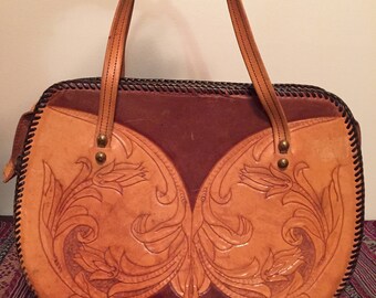 Hand Stitched Vintage Leather Bag