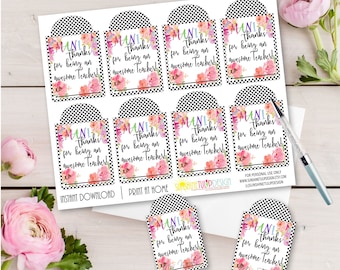 Printable PTA Tags Welcome Back To School Gift Tags