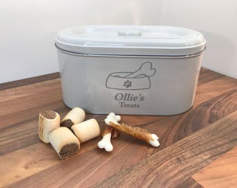 Personalised Engraved Tin for pet treats, Dog, Cat, Gift for your Pet