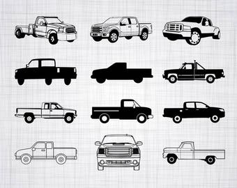 Free Free 291 Pickup Truck Silhouette Svg SVG PNG EPS DXF File