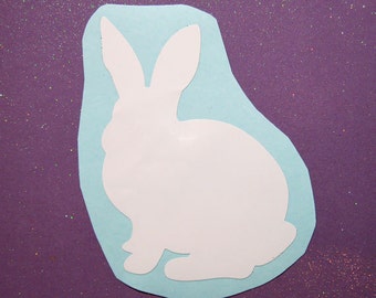 Bunny rabbit vinyl decal, bunny sticker, bunny lover gift